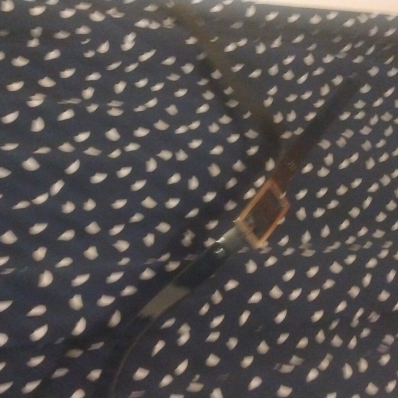 NWOT - Beautiful navy blue and white Charter house dress. A line cut. - Picture 3 of 9